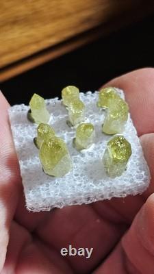 AAA Belle collection de 9 pièces de spécimens de vézuviannite Jeffrey Québec. (Fermé)