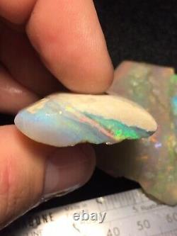 Andamooka Grande Brute Jelly Opal Pièces Avec Cristal Barres De Couleur