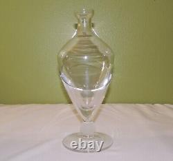 Antique French Crystal Glass Whiskey Wine Liquor 2 Pièces Bouteille Rare