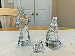 Beau Waterford Crystal Contemporaire 3 Piece Saint Famille Nativité