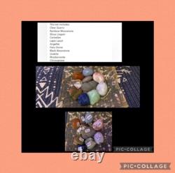 Beaucoup de cristaux naturels