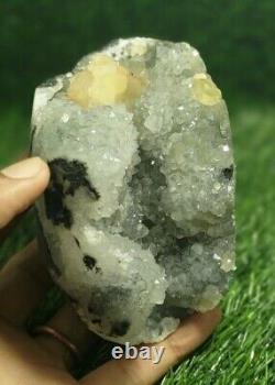 Belle pièce de spécimen minéral de cristal de fluorite de quartz mm 1544