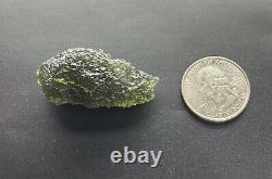 Besednice Moldavite Crystal 13.97gr/69.85ct Grande Pièce Collectrice De Haute Qualité