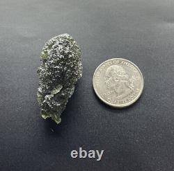 Besednice Moldavite Crystal 13.97gr/69.85ct Grande Pièce Collectrice De Haute Qualité