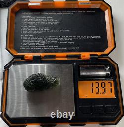 Besednice Moldavite Crystal 13.97gr/69.85ct Grande Pièce Collectrice De Haute Qualité