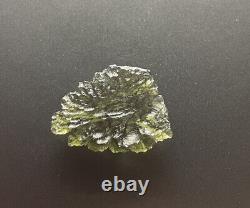 Besednice Moldavite Crystal 6.69grams/33.45ct Pièce Collectrice De Haute Qualité