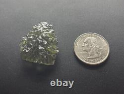 Besednice Moldavite Crystal 6.69grams/33.45ct Pièce Collectrice De Haute Qualité