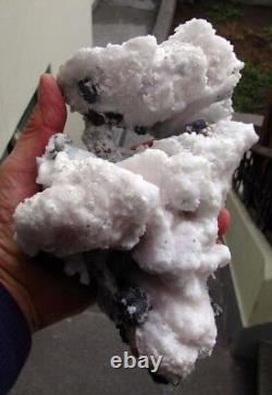 CRISTAUX DE CALCITE MANGANOANE, TÉNANTITES ET PYRITES du PEROU. OEUVRE MAÎTRESSE