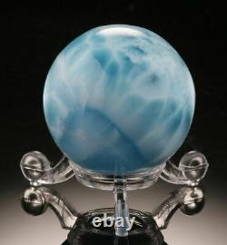 C'est Un Morceau Exceptionnel De Larimar Sculpté Dans Une Sphère
