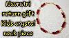 Cadeau De Retour Navaratri Enfants Cristal Col Piece Bijoux Fait À La Main Ep 9