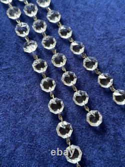 Chandelier en verre cristal - Pièces pour reconstruction 5 bras + lot de pièces