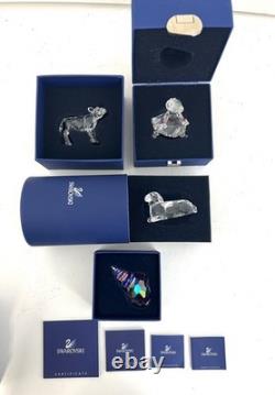 Collection de Figurines Miniatures en Cristal Swarovski 4 Pièces # 20