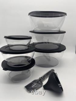 Collection de Rangement et de Service Tupperware Crystal Clear 8 Pièces Clairement Élégante