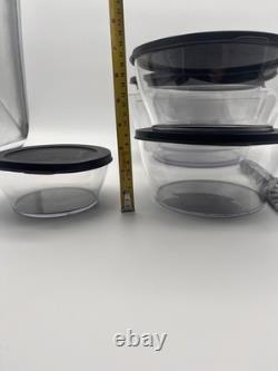Collection de Rangement et de Service Tupperware Crystal Clear 8 Pièces Clairement Élégante