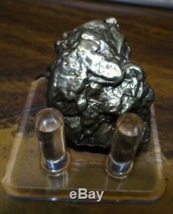 Cristal Meteorite De 112 Campo Del Cielo! Grande Piece Grande Taille Avec Stand