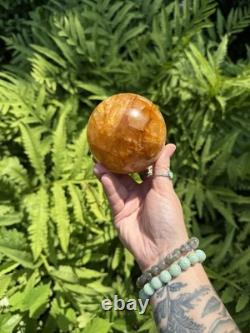 Cristal Sphère Guérisseur Doré Déclaration