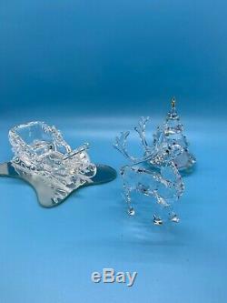 Cristal Swarovski 4 Pièces Féerie De Noël Set Arbre, Sleigh, Renne