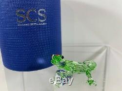 Cristal Swarovski Figurine Scs Green Gecko Piece Événement 2008 905541 Mib Withcoa