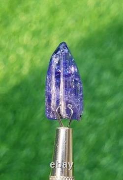 Cristal de Tanzanite Terminé Une Pièce Éblouissante Pour Collection (15ct)