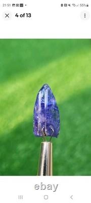 Cristal de Tanzanite Terminé Une Pièce Éblouissante Pour Collection (15ct)