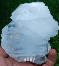 Cristal de quartz à filament de grande taille avec une formation très unique, pièce de collection #744g.