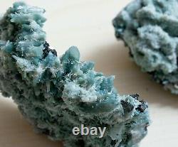 Cristaux De Quartz De Chlorite Vert Riche Avec Galena, Spécimens De Pyrite Lot De 6 Morceaux