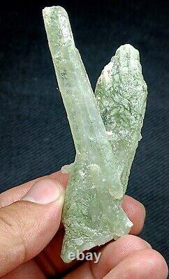 Cristaux de quartz chlorite de couleur verte, amas et spécimens. Lot de 40 pièces - Pak