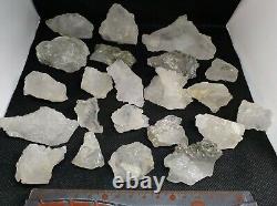 Cristaux de quartz transparents entièrement gravés magnifiques morceaux de Skardu, SB11