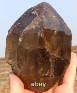 DT Quartz Fumé Cristal Avec Belle Formation Une Pièce de Collection #1222grammes