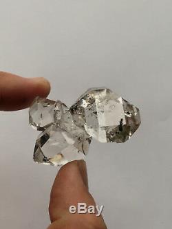 Diamant Clair De L'eau, Bijou De Diamant Herkimer Ny (5pc) - Pièce De Collectionneurs De Haute Qualité