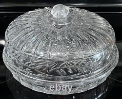 Dôme à tarte couvert en cristal Shannon par Godinger 12x7 Slovaquie