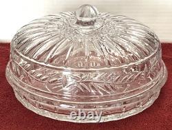 Dôme à tarte couvert en cristal Shannon par Godinger 12x7 Slovaquie