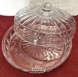 Dôme à tarte couvert en cristal Shannon par Godinger 12x7 Slovaquie