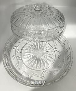 Dôme à tarte couvert en cristal Shannon par Godinger 12x7 Slovaquie