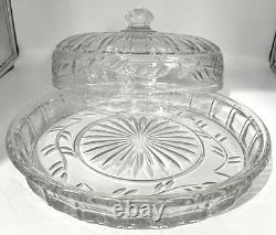 Dôme à tarte couvert en cristal Shannon par Godinger 12x7 Slovaquie