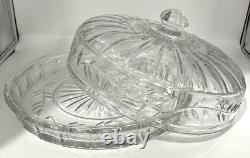 Dôme à tarte couvert en cristal Shannon par Godinger 12x7 Slovaquie