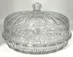 Dôme à tarte couvert en cristal Shannon par Godinger 12x7 Slovaquie