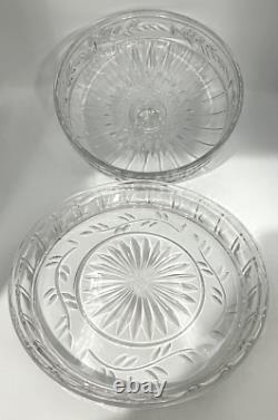 Dôme à tarte couvert en cristal Shannon par Godinger 12x7 Slovaquie