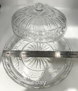 Dôme à tarte couvert en cristal Shannon par Godinger 12x7 Slovaquie