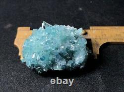 Échantillon de cristaux de tourmaline paraiba naturelle en grappe, 1 pièce, poids de 210 carats.