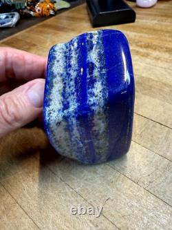 Échantillon de morceau de slab de minéral cristal précieux Lapis Lazuli 014