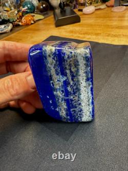 Échantillon de morceau de slab de minéral cristal précieux Lapis Lazuli 014