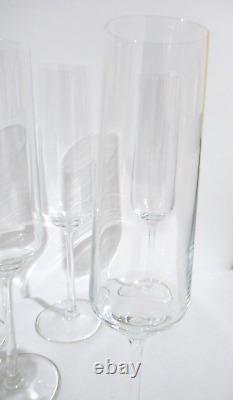 Ensemble de 10 flûtes à champagne Schott Zwiesel Tritan Crystal Glass Pure.