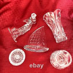 Ensemble de cinq pièces en cristal Waterford