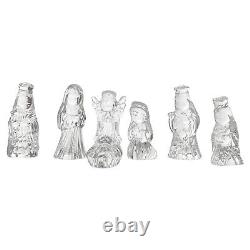 Ensemble de crèche miniature en cristal Waterford (Marquis) 7 pièces, signé