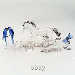 Ensemble de six figurines de chevaux SCS Esperanza en cristal Swarovski 2014 avec boîtes