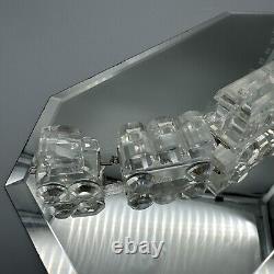 Ensemble de train en cristal Swarovski Locomotion de 5 pièces sur piste miroir