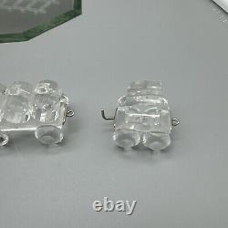 Ensemble de train en cristal Swarovski Locomotion de 5 pièces sur piste miroir