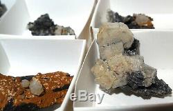 Erongo Mixte Flat Topor Fluorite Beryl Quartz Tourmaline Noire 53 Pièces 2.5 Lbs