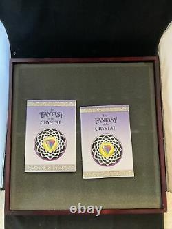 Fantasy Of The Crystal Chess Set Danbury Mint Pewter Swarovski Crystal Pieces